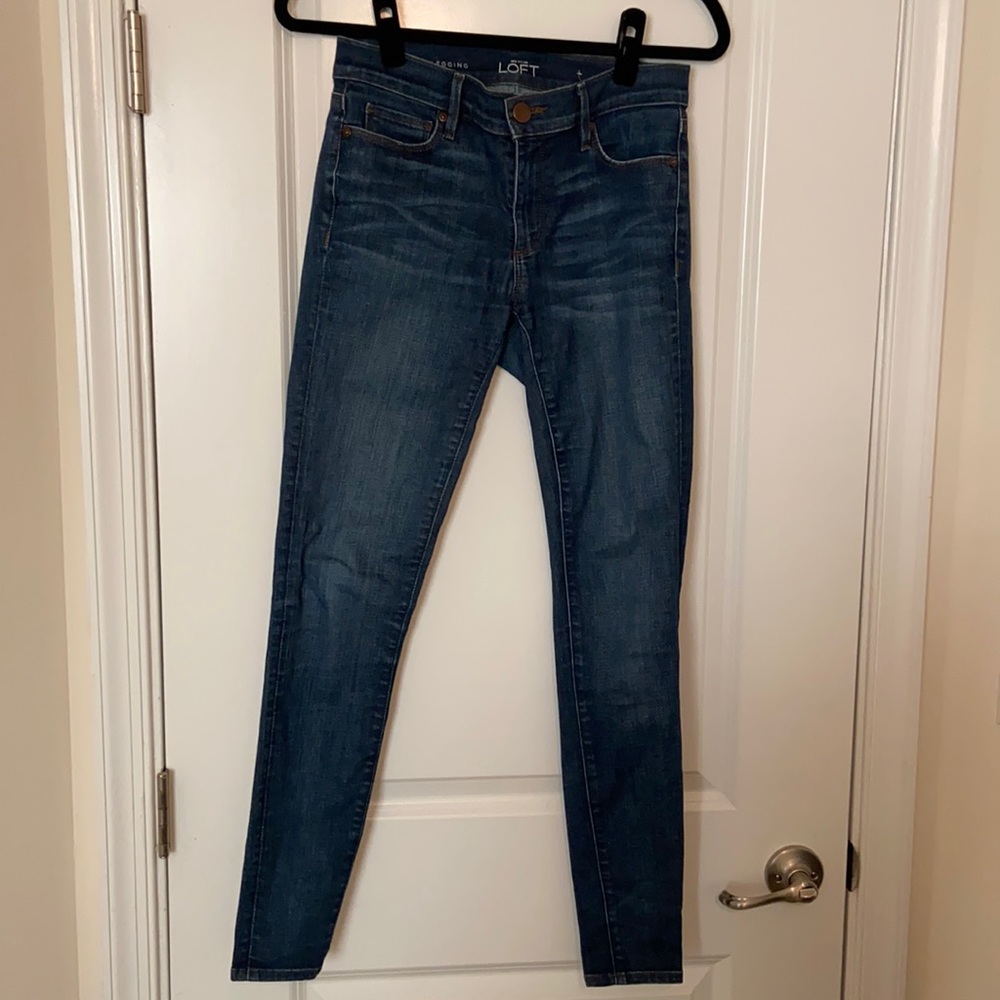 Ann Taylor Loft Legging Jeans - medium wash